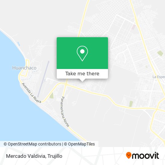 Mercado Valdivia map
