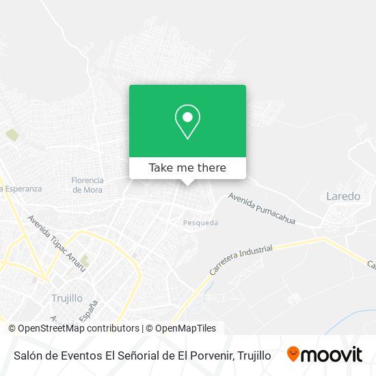 Salón de Eventos El Señorial de El Porvenir map