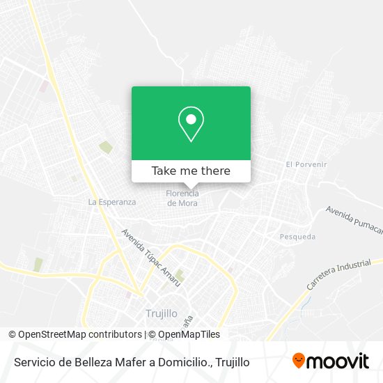 Servicio de Belleza Mafer a Domicilio. map