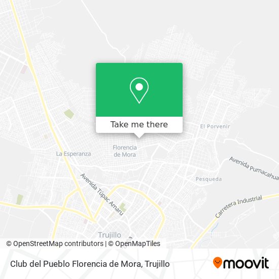 Club del Pueblo Florencia de Mora map
