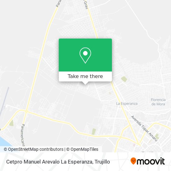 Cetpro Manuel Arevalo La Esperanza map