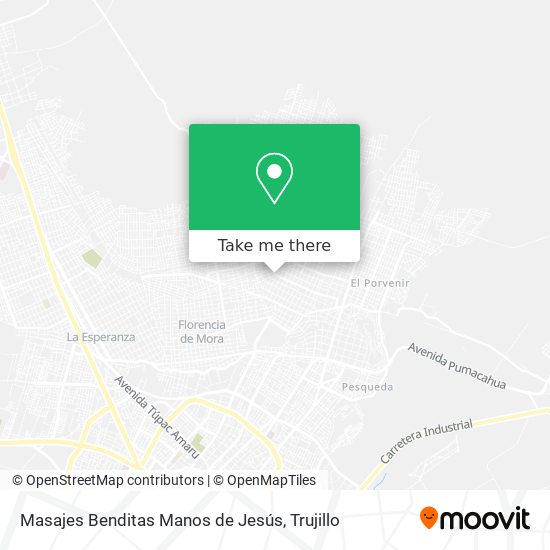 Masajes Benditas Manos de Jesús map