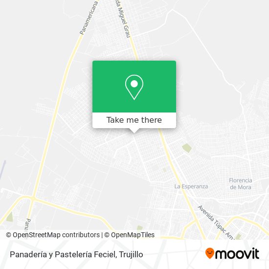 Mapa de Panadería y Pastelería Feciel