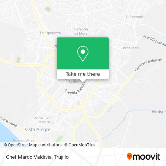 Mapa de Chef Marco Valdivia