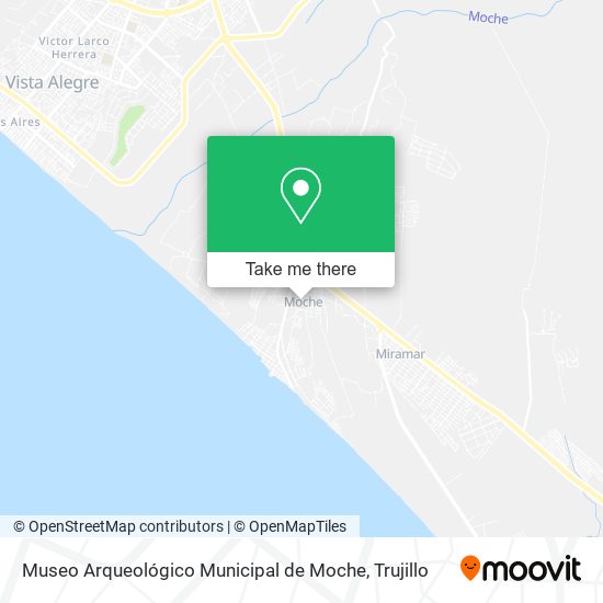 Mapa de Museo Arqueológico Municipal de Moche