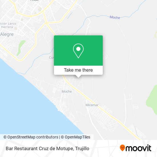 Bar Restaurant Cruz de Motupe map