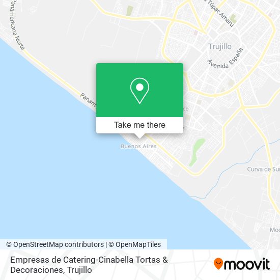 Empresas de Catering-Cinabella Tortas & Decoraciones map