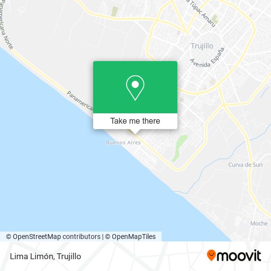 Lima Limón map