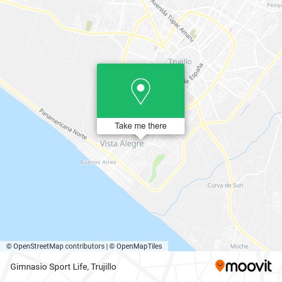 Mapa de Gimnasio Sport Life