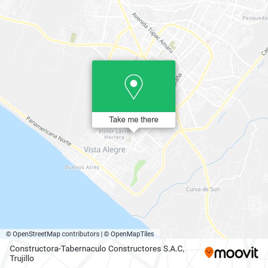 Constructora-Tabernaculo Constructores S.A.C map