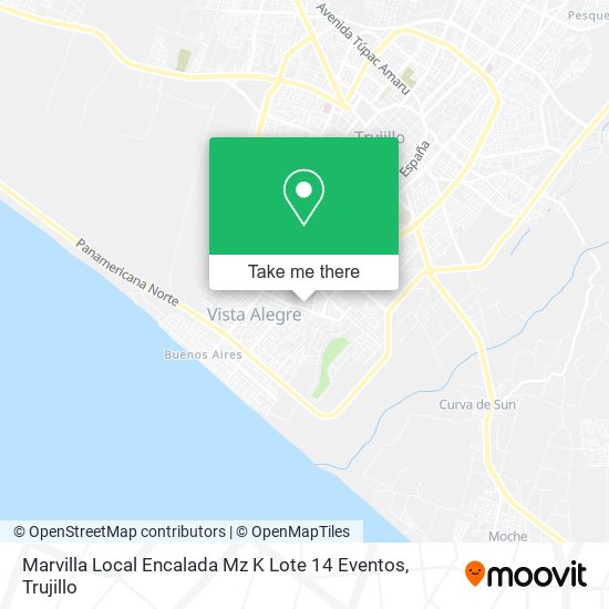 Mapa de Marvilla Local Encalada Mz K Lote 14 Eventos