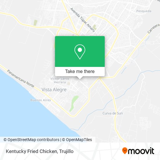 Kentucky Fried Chicken map