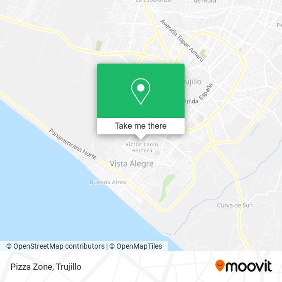 Pizza Zone map