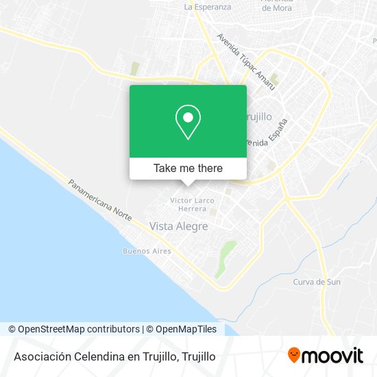 Asociación Celendina en Trujillo map