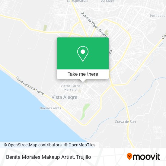 Benita Morales Makeup Artist map