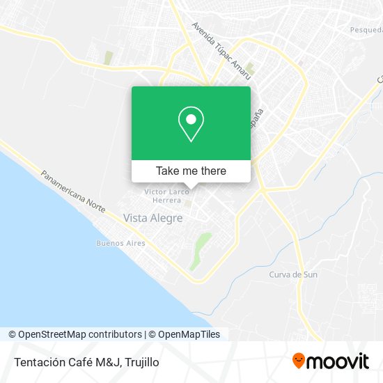 Tentación Café M&J map