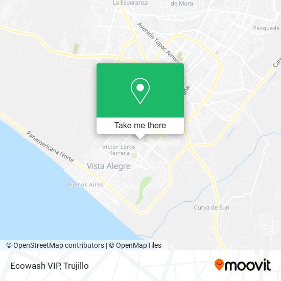 Ecowash VIP map