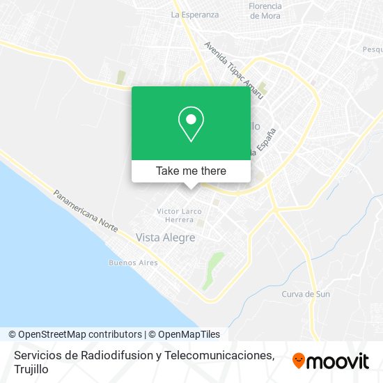 Mapa de Servicios de Radiodifusion y Telecomunicaciones