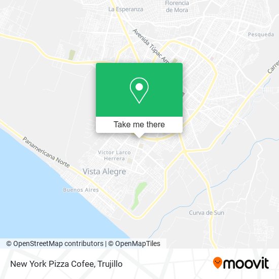 New York Pizza Cofee map