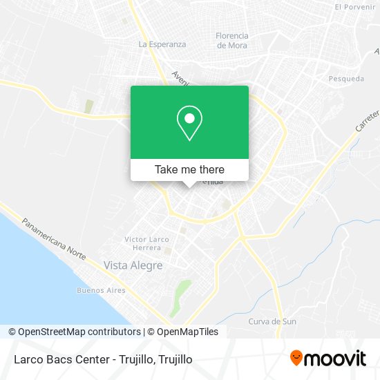 Larco Bacs Center - Trujillo map