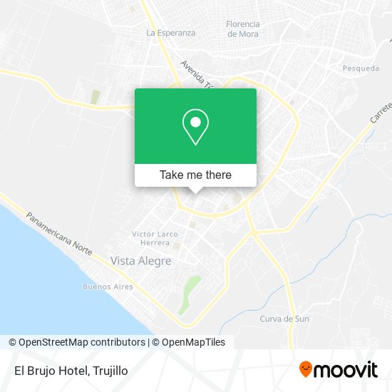 Mapa de El Brujo Hotel