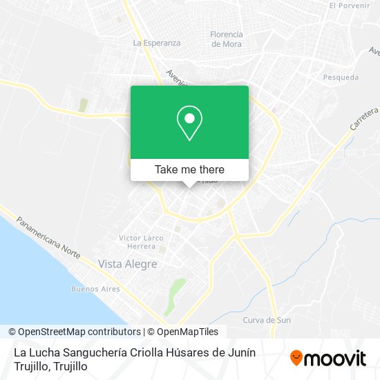 Mapa de La Lucha Sanguchería Criolla Húsares de Junín Trujillo