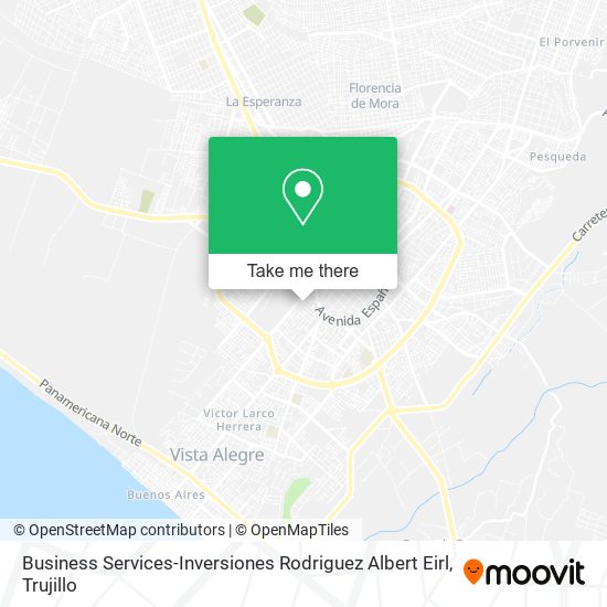 Mapa de Business Services-Inversiones Rodriguez Albert Eirl