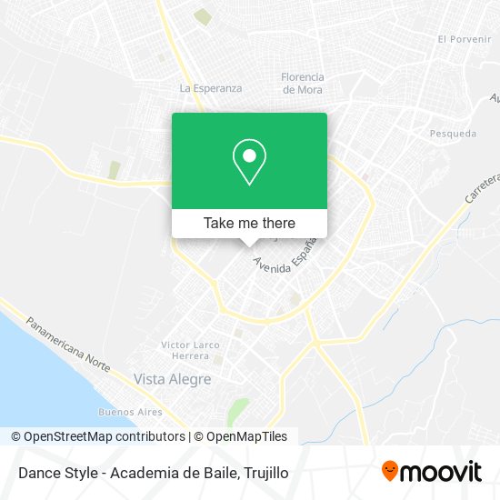 Mapa de Dance Style - Academia de Baile