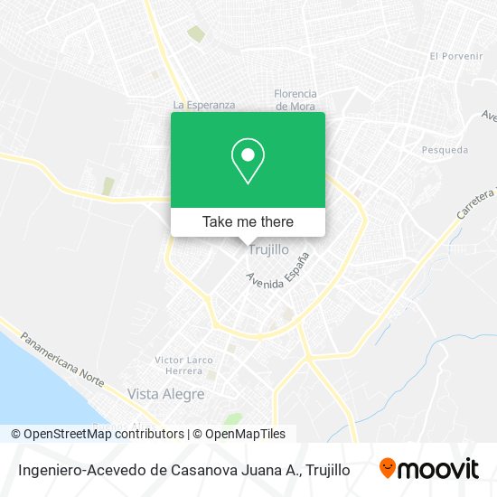 Ingeniero-Acevedo de Casanova Juana A. map