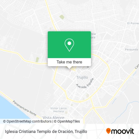 Mapa de Iglesia Cristiana Templo de Oración