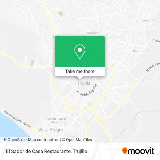 El Sabor de Casa Restaurante map