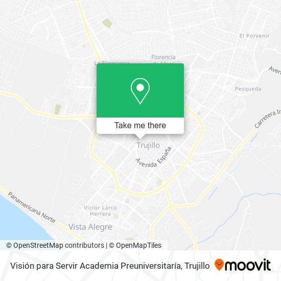 Visión para Servir Academia Preuniversitaría map