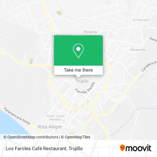 Los Faroles Café Restaurant map