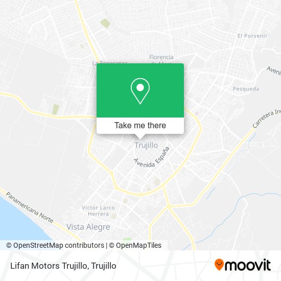 Mapa de Lifan Motors Trujillo