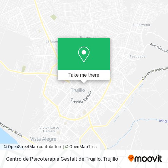 Mapa de Centro de Psicoterapia Gestalt de Trujillo