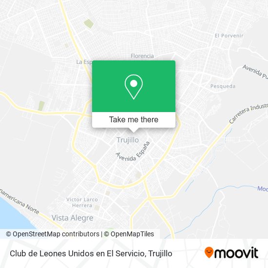 Club de Leones Unidos en El Servicio map