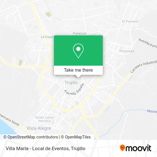 Villa Maria - Local de Eventos map