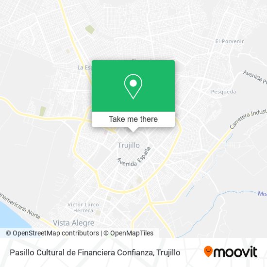 Mapa de Pasillo Cultural de Financiera Confianza