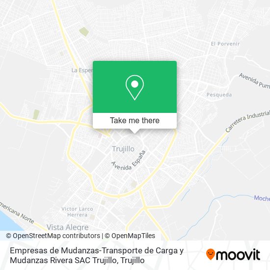 Empresas de Mudanzas-Transporte de Carga y Mudanzas Rivera SAC Trujillo map