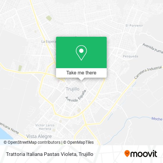 Trattoria Italiana Pastas Violeta map