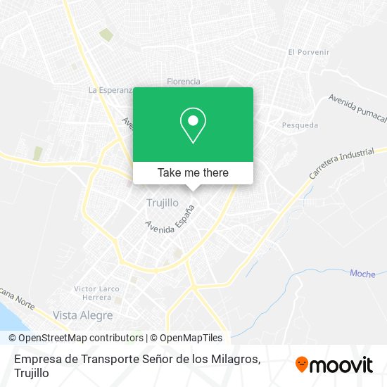 Mapa de Empresa de Transporte Señor de los Milagros