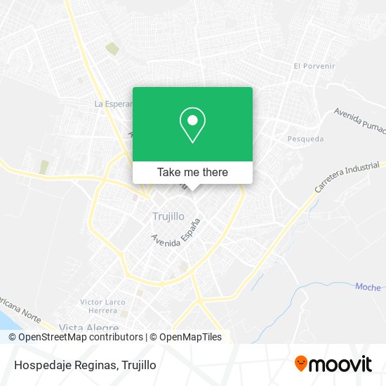 Hospedaje Reginas map