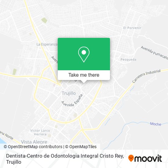 Dentista-Centro de Odontologia Integral Cristo Rey map