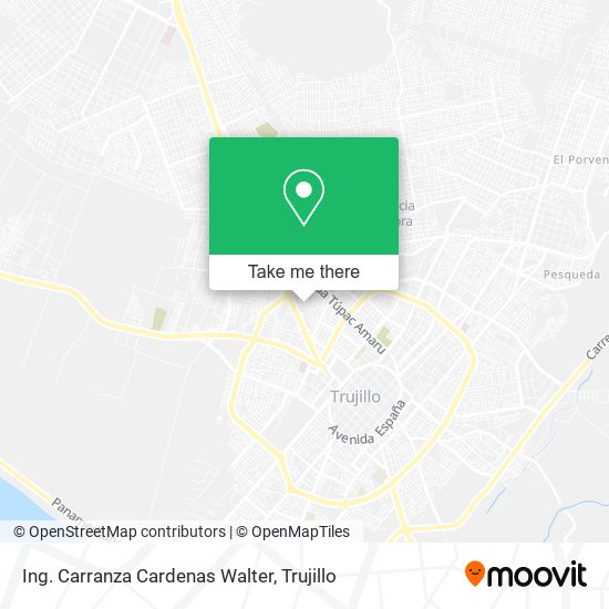 Ing. Carranza Cardenas Walter map