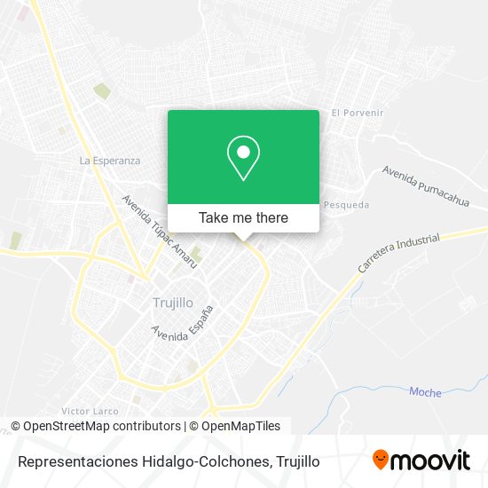 Representaciones Hidalgo-Colchones map