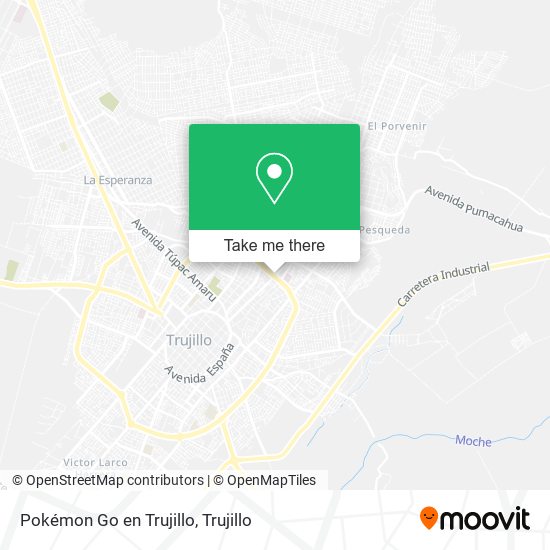 Pokémon Go en Trujillo map