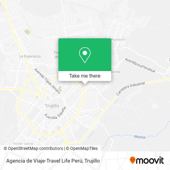 Agencia de Viaje-Travel Life Perú map