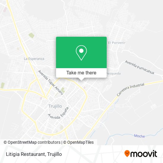 Mapa de Litigia Restaurant