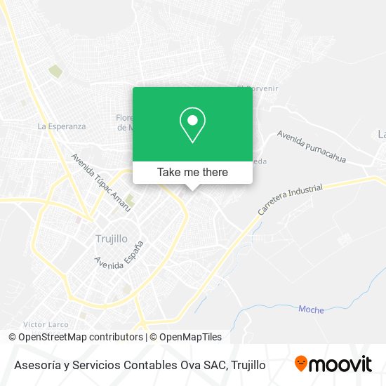 Asesoría y Servicios Contables Ova SAC map