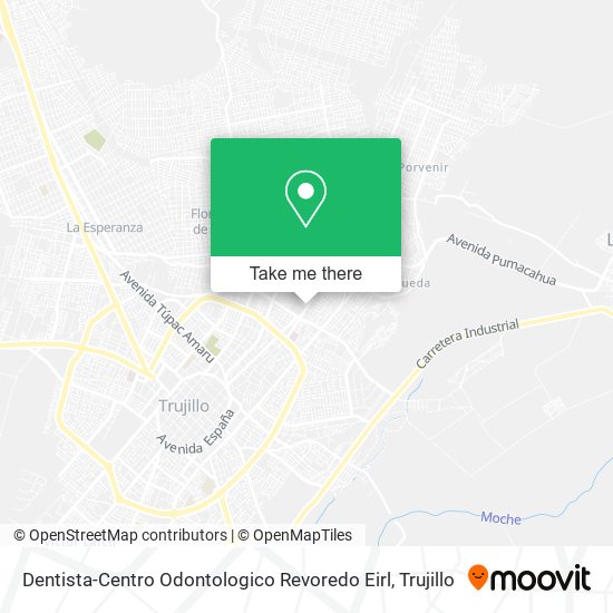 Dentista-Centro Odontologico Revoredo Eirl map